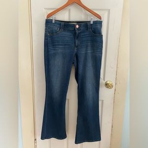 Soft and stretchy boot leg jeans